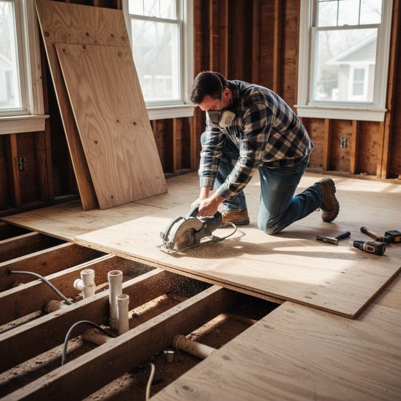 Plywood Flooring Installation